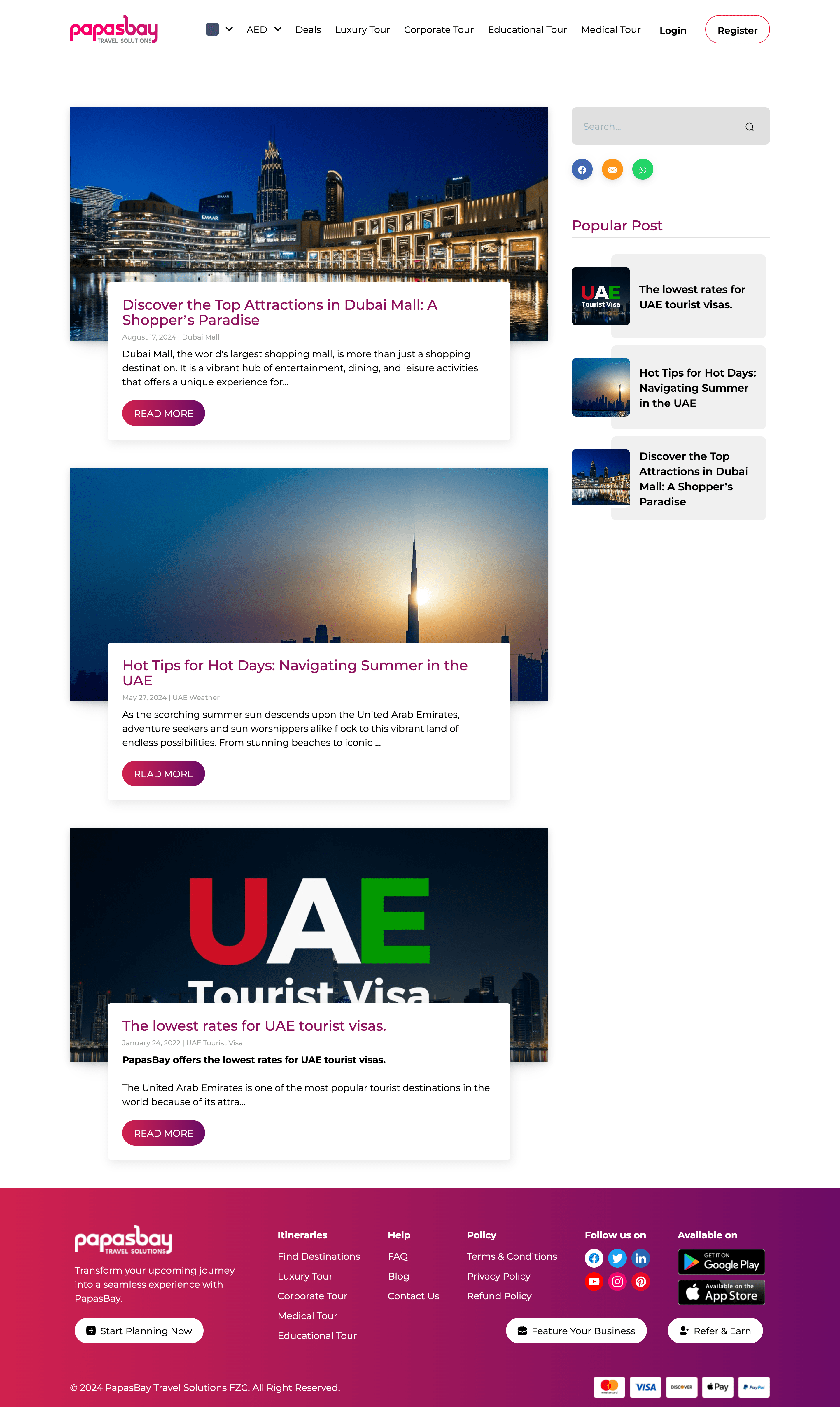 Papasbay - Coupons, Ticket Selling, and Trip Planning Platform - Image 1